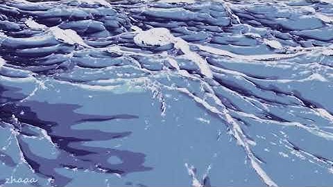 blender anime ocean waves animation