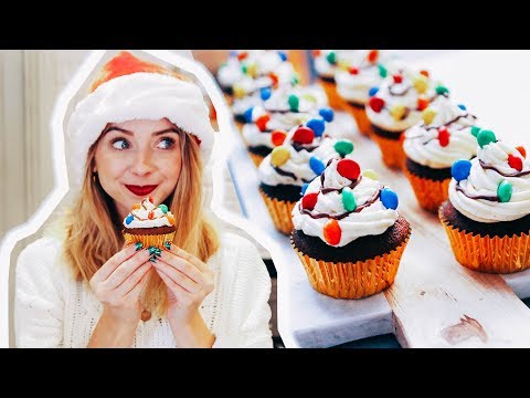 Gingerbread Christmas Light Cupcakes | Zoella | AD