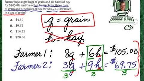 Praxis Application ALG177  Write an algebraic equation from an English statement, and then solve