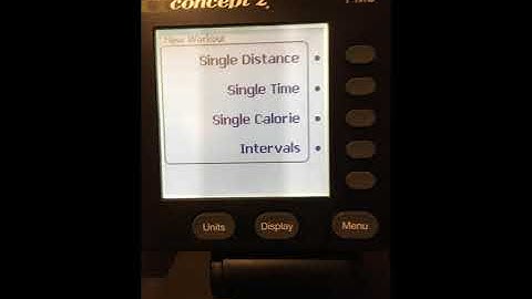 How to program different intervals on the concept 2 rower PM5