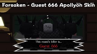 Roblox Forsaken - Guest 666 Apollyon Skin Gameplay
