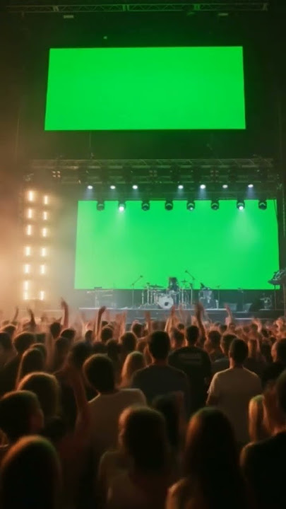 Stage, Crowd/Audience, Green Screen video monitors  #DreamScreenAI #concert #greenscreen