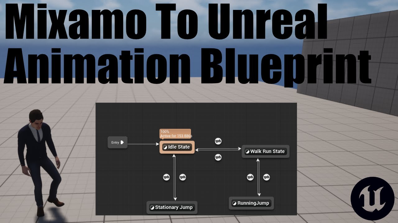 UE5 || Mixamo To Unreal Animation Blueprint Tutorial For Unreal Engine ...