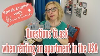 Questions to ask when renting an apartment in the USA