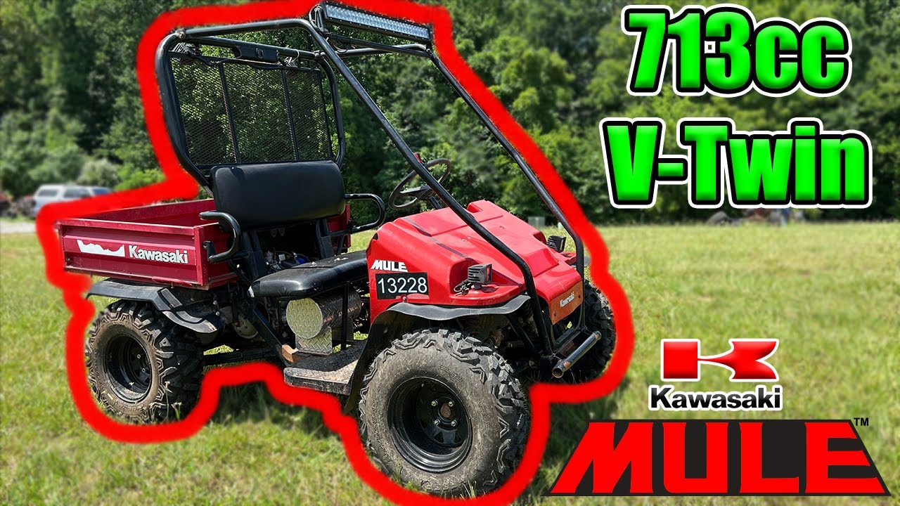 713cc V Twin Kawasaki Mule Gets Rear Hydraulic Brakes 45mph Mule