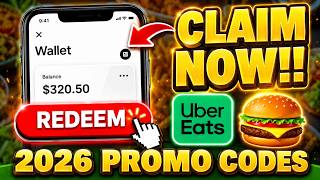 NEW Uber Eats Promo Code for $100 FREE Credit ✅ INSANE Discount Codes for Uber Eats 2026