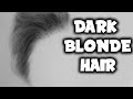 How To Draw Realistic Dark Blonde Hair