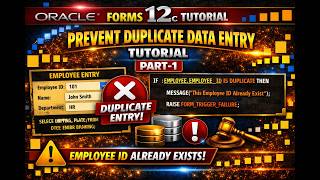 43. Oracle Forms 12c | Prevent Duplicate Data Entry Using WHEN-VALIDATE-ITEM Trigger, Part-1 screenshot 5
