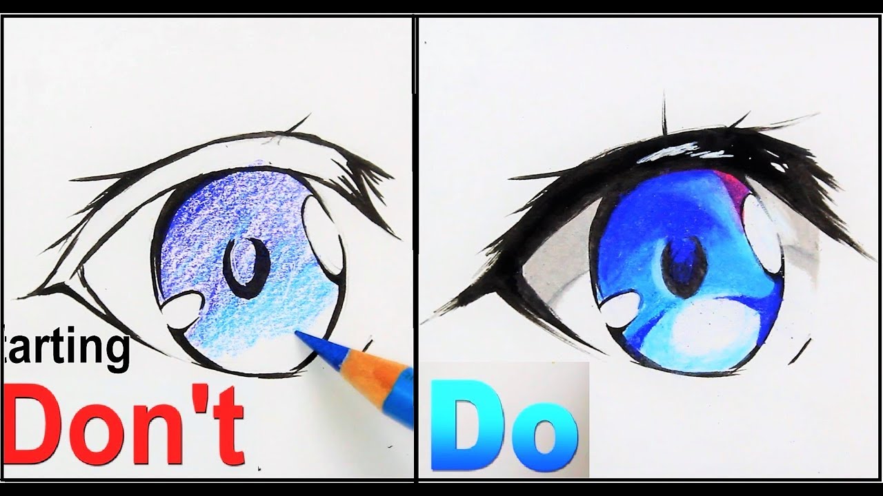 Easy Drawing Of Anime Eyes [2 Styles, Video + Images