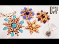 How to make jewelry at home - Snowflakes pendant | bead handmade jewelry 1011