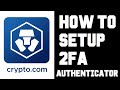 Cryptocom how to setup 2fa  2 factor authentication setup in cryptocom app help guide