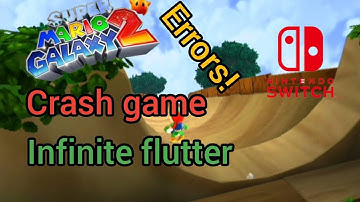 Glitch for Yoshi to crash to game on Nintendo switch in Super mario galaxy 2