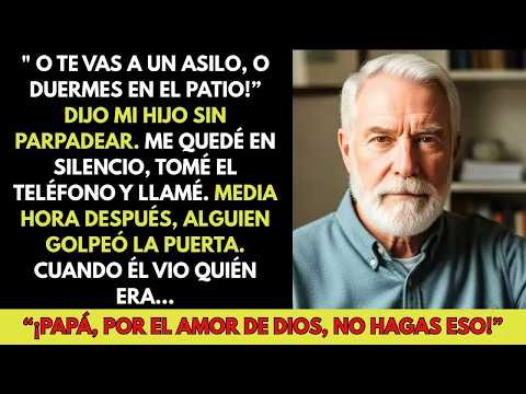 Mi hijo me hizo dormir en el patio de la casa — media hora después, lo lamentó profundamente