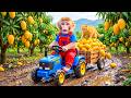 Monkey NaNa’s Mango Harvest Turns CHAOTIC as She Rescues the Cat! 🐱😱 – NANA MONKEY LIFE