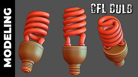 BLENDER: COMPACT FLUORSCENT BULB (MODELING)