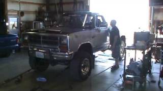 1st Gen Dodge Cummins on Dyno goes 277hp Diesel Thunder 09