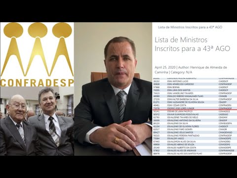 Pastor Osório é membro da CONFRADESP?