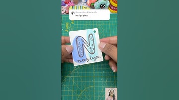 Initial boho art comment your name to feature in next video #youtubeshorts #diy #bohoart #nametags