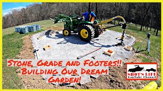 Adding Stone and footers! | Building Our Dream Garden | EPS2 | Shots Life