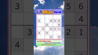 Los Angeles Times Daily #Sudoku 2025-12-03 Mini #puzzle #games #education #braingames
