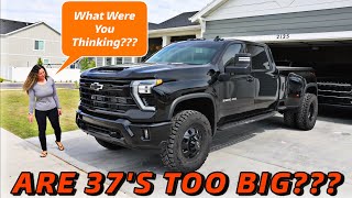 My Wife's Reaction To My 2024 Chevy Silverado 3500 On 37's!