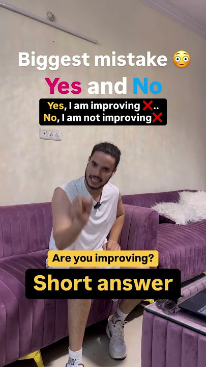 YES and NO 😳 | Short Answers | Sameer sir | #impressiveenglish  #english  #englishlanguage
