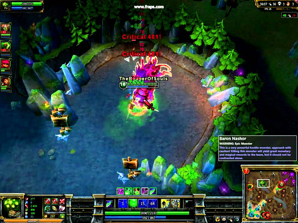 League of Legends - Master Yi Baron Nashor solo