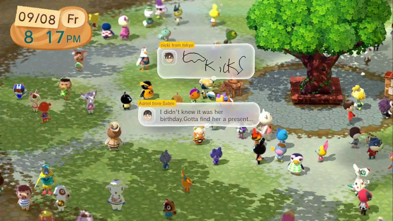 First Look - Animal Crossing Plaza - Wii U