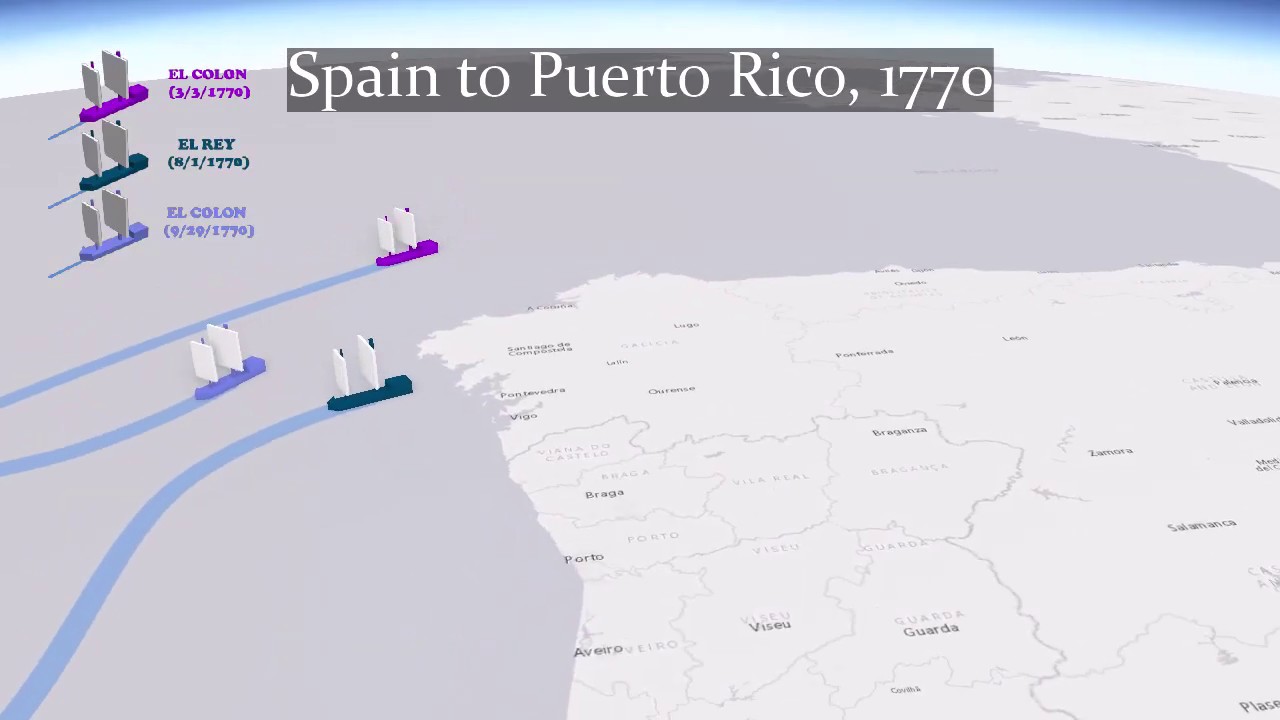 Ship Race Spain to Puerto Rico, 1770 YouTube