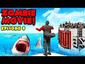 ESCAPE the SHARKS in a ZOMBIE Apocalypse! (GTA 5)