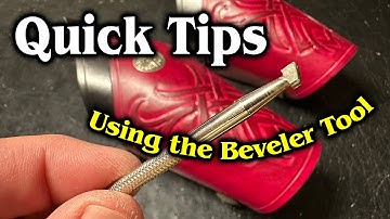 Quick Tips on Using the Leather Beveler Stamp Tool for 3D Tooling