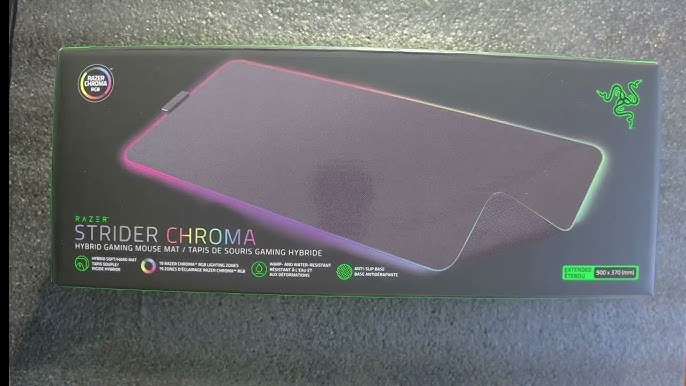 Razer Strider Chroma Tapis de souris de jeu Noir