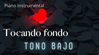 Video thumbnail of "Pianocanta - Tocando Fondo TONO BAJO (Karaoke con piano) Kalimba!"