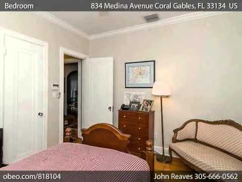 834 Medina Avenue, Coral Gables, FL home video tour