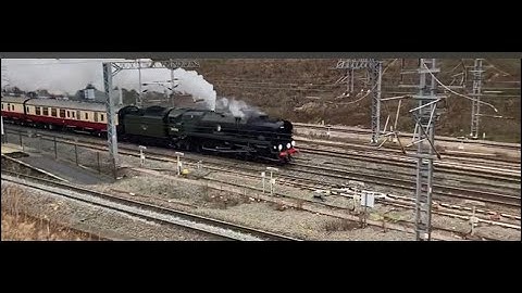 Steam Locomotive ‘Braunton’ at Milton Keynes Station