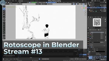 Video Rotoscope in Blender [# 13] // Jihambru stream (2021.11.3)