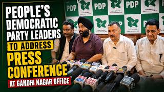 People's Democratic Party Leaders to Address Press Conference at Gandhi Nagar Office