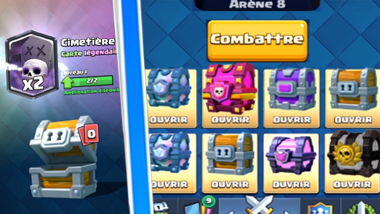 Clash Royale ENORME Pack opening TOUS les coffres LEGENDAIRE by Corentin92 - 