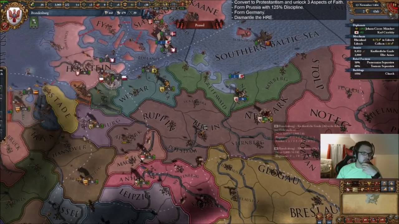 EU4 Brandenburg Playthrough (Part 4) YouTube