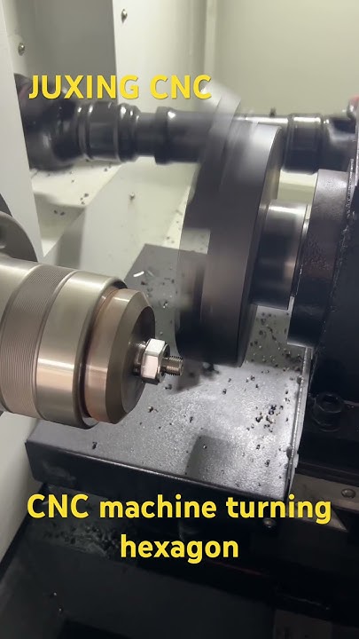 CNC machine turning hexagon #cnc #cncmachine - YouTube