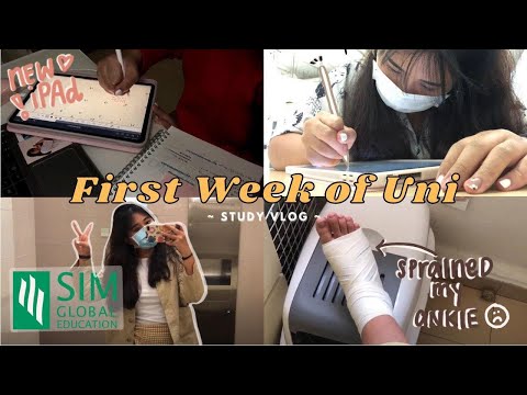 [UNI VLOG] FIRST WEEK OF UNIVERSITY + MY NEW IPAD PRO | SIM UB ???‍?