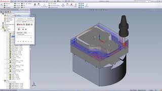 SolidCAM 2 5D Machining a Machine Fixture with 2 Holding Fixtures on a 5Axis Indexial Machine