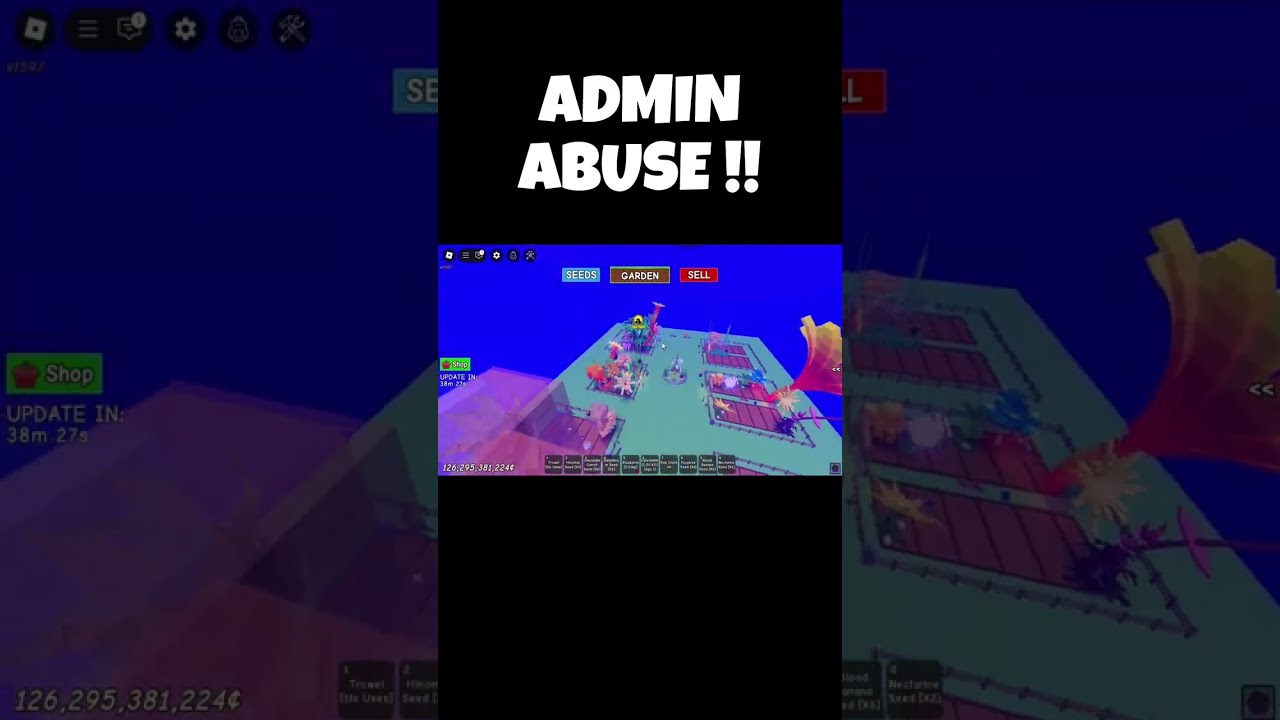 Omg Admin Abuse Growagraden Roblox