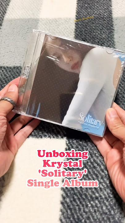 Unboxing f(x) Krystal - 'Solitary' Single Album