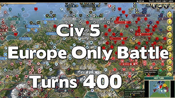 Civ 5 Europe Only AI Only Battle (Turn 400)