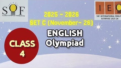 English IEO olympiad 2025 Set C Class 4 November 26th #olympiad #english #ieo #2025 #mtg #class4 