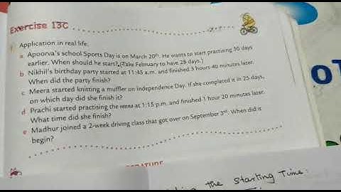 Time and temperature Ex 13C