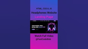 How to Create Headphones Website Using HTML & CSS | Fast Code
