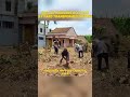 Skilled Workers in Action—Messy Yard Transformed Instantly!#fyp #viral#HomeRenovation #DreamVilla