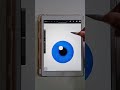 How to draw an eye iris in procreate